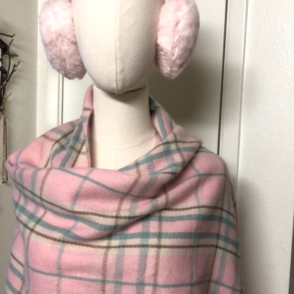 Cashmere blend wrap throw scarf shawl